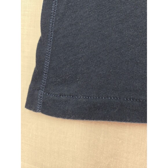 Y2K Abercrombie and Fitch Navy Blue T-Shirt w White Spellout Women's Small Retro - Picture 5 of 9